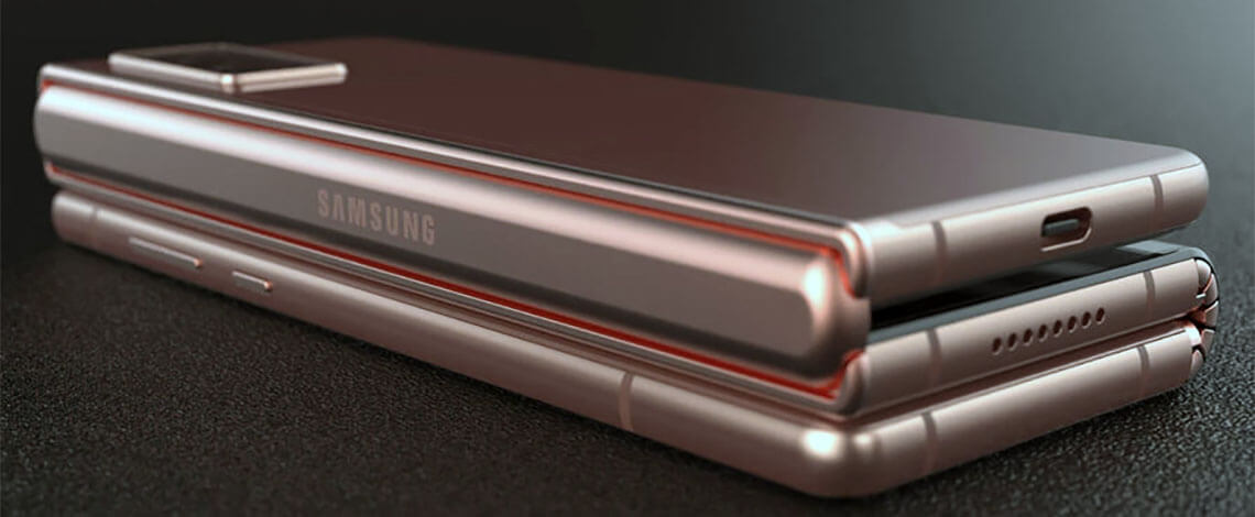 Уникальная разработка Samsung - складной смартфон с выдвижной клавиатурой